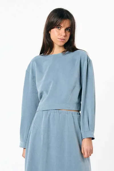 SUITE13LAB SUITE13LAB Damen vegan Bluse Sintra Blaugrau