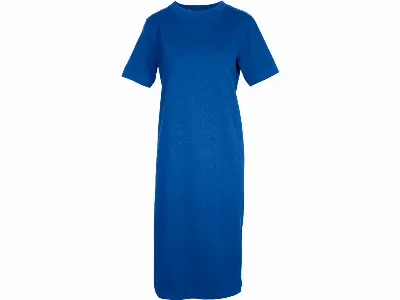 MELA MELA Bio-Damen-Kleid LATIKA mit Beinschlitz aus Jersey, vibrant blue,