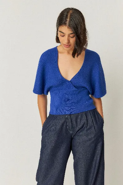 SKFK SKFK Damen vegan T-Shirt Tala Blau