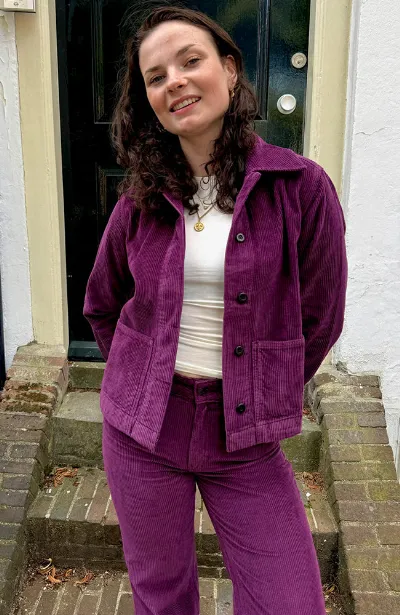Kings Of Indigo Kings of Indigo Damen vegan Jacke Ota Mauve Wein