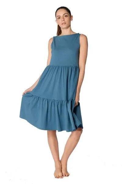 Leela Cotton Leela Cotton Damen Volantkleid Bio-Baumwolle Kleid Sommerkleid