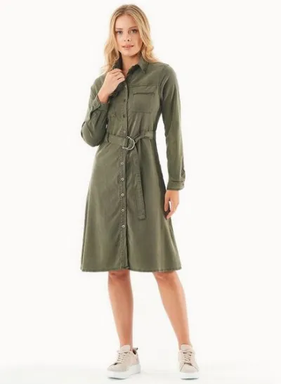 ORGANICATION ORGANICATION Hemdblusenkleid aus TENCEL Lyocell und Bio-Baumwolle