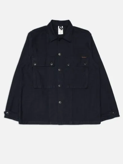 Nudie Jeans Nudie Jeans Nino Overshirt - Back Sateen Indigo