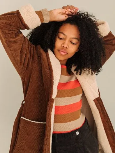 TWOTHIRDS TWOTHIRDS Raglanjacke Vegan HAUA aus Bio-Baumwollkord
