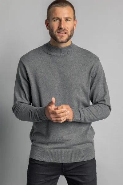DIRTS DIRTS Herren vegan Pullover Mit Stehkragen