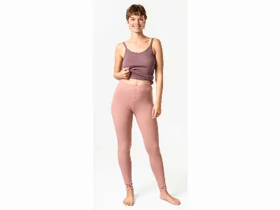 Living Crafts Living Crafts Bio-Damen-Leggings ANNEDORE ohne Seitennähte, dried rose,