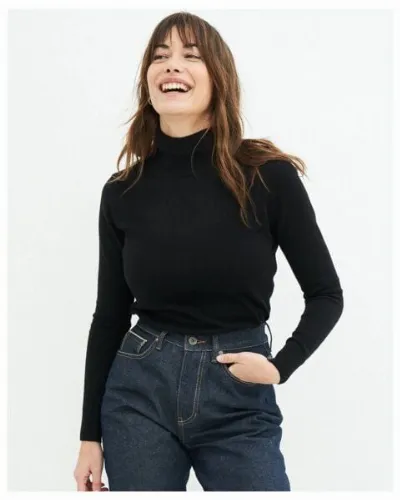 Kuyichi Kuyichi Rachel Rollkragenpullover aus Bio-Baumwolle
