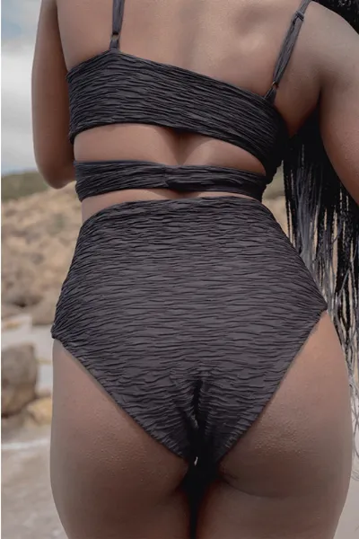 Anekdot Anekdot Damen vegan Jacquard Core High Bikini Bottom