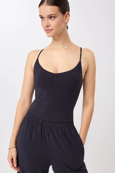 mandala MANDALA Damen vegan Top Zugeschnittenes Pilates Motiv Nachthimmelâ€œ