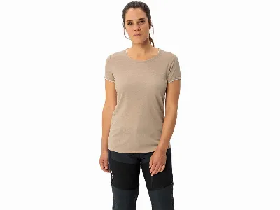 Vaude VAUDE Damen-T-Shirt 'Essential' mit Rundhalsausschnitt, linen,
