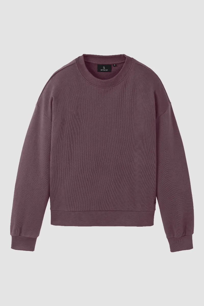 recolution Recolution Damen vegan Sweatshirt Nerine Dark Grape