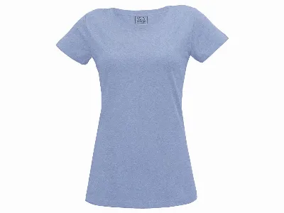 MELA MELA Bio-Damen-T-Shirt blau melange,