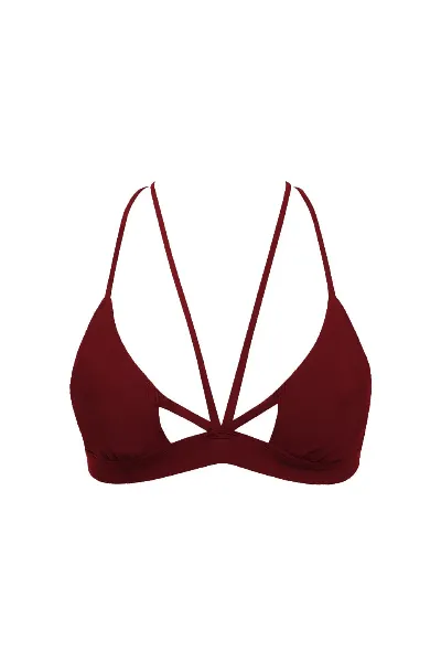 Anekdot Anekdot Damen vegan Nova Bikini-Oberteil Merlot