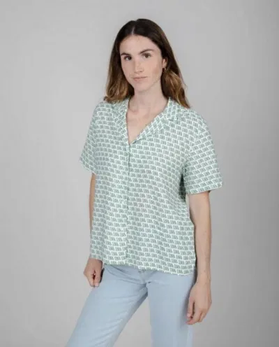 Brava Fabrics Brava Fabrics Guapa Aloha Bluse White