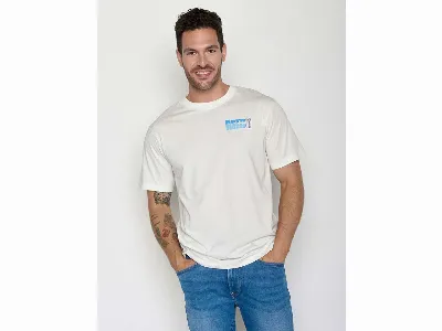 GreenBomb GREENBOMB Bio-Herren-T-Shirt Dog Surf locker geschnitten, moonstone,