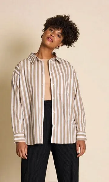 JAN N JUNE JAN N JUNE Oversized Baumwoll Bluse MAMRO