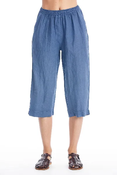 RAVENS VIEW IBIZA RAVENS VIEW IBIZA Damen vegan Leinenhose Elly Indigoblau