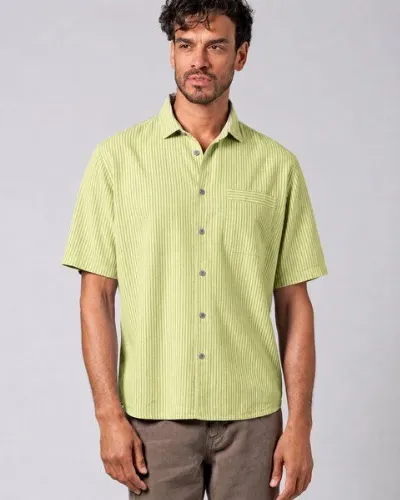 HempAge HempAge Kurzarmhemd Herren Hanf/Biobaumwolle