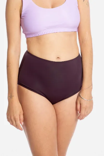 MATONA MATONA Damen vegan Bikiniunterteil Aubergine