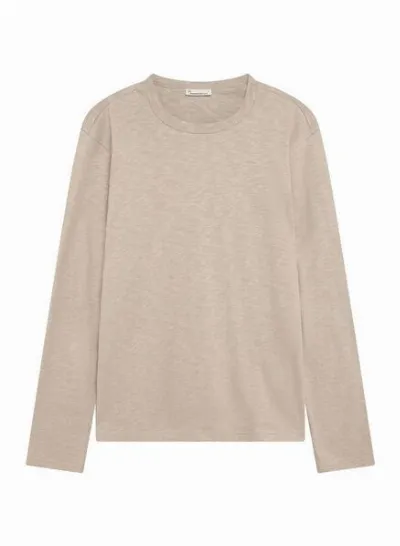 KnowledgeCotton Apparel KnowledgeCotton Apparel Langarmshirt Slub-Jersey aus Bio-Baumwolle