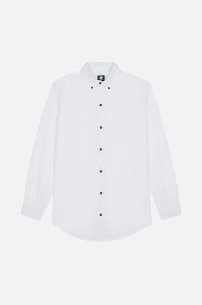 Trendsplant Trendsplant Postiguet Pigment Dyed Twill Shirt Bright White
