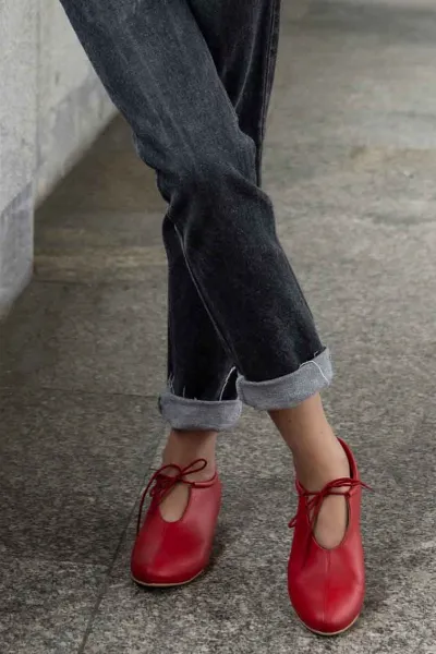 BOHEMA BOHEMA Damen vegan Ballerinas Akira Pumps Nopal