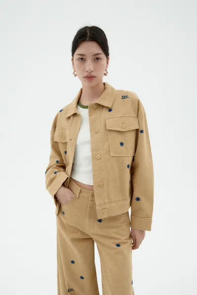 thinking mu Thinking MU Damen vegan Jacke Frans Chain Sun