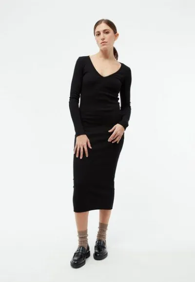 Givn Berlin Givn Berlin Geripptes Kleid GBCORINNA slim Fit aus Bio-Baumwolle