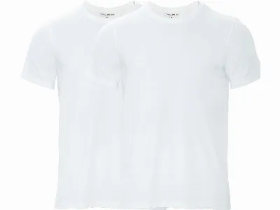 Living Crafts Living Crafts 2er-Pack Bio-Herren-T-Shirt 'TAWIN' mit Rundhalsausschnitt, white,