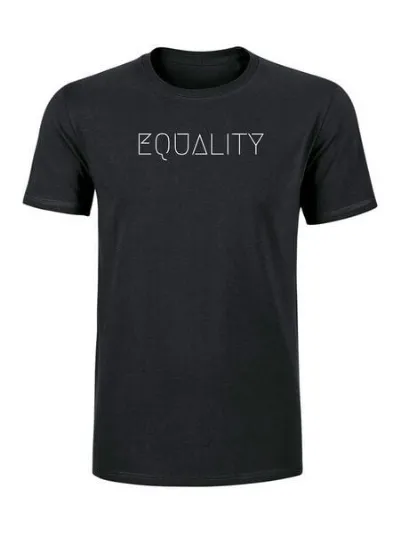 Human Family Human Family Schweres Herren T-Shirt - Rolls Equality aus Bio-Baumwolle