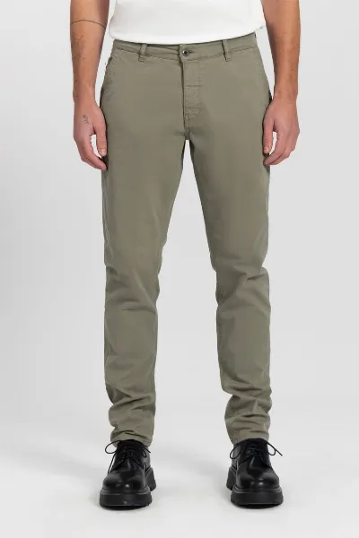 Kuyichi Kuyichi Herren vegan Chino Dexter Armee Grün