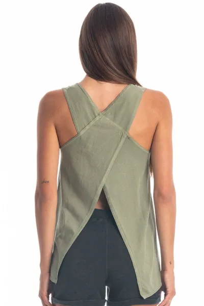 RAVENS VIEW IBIZA RAVENS VIEW IBIZA Damen vegan Top Easy Khaki