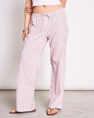 JAN N JUNE JAN N JUNE Weite Mid Rise Baumwollhose CETOS GOTS