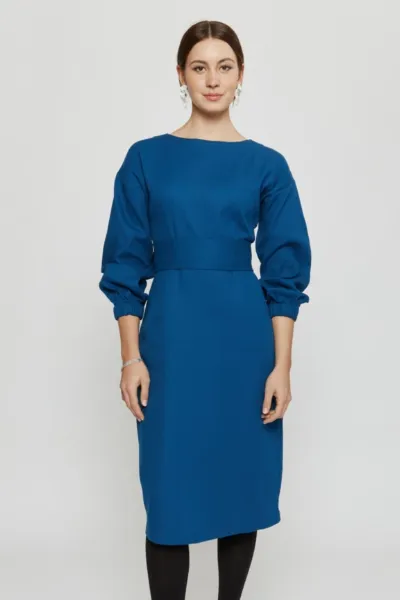 AYANI AYANI Damen vegan Kleid Stefanie Petrol Blau