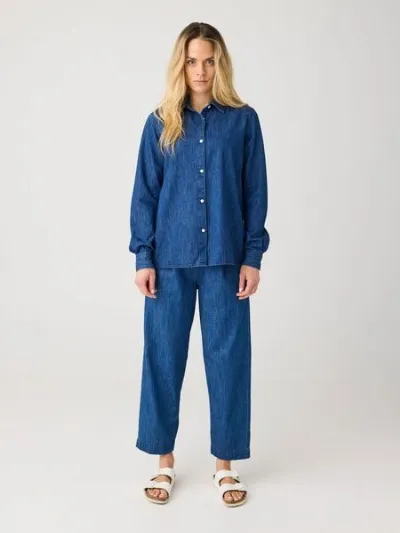 KnowledgeCotton Apparel KnowledgeCotton Apparel Lockere Denim-Hose Jeans aus Bio-Baumwolle