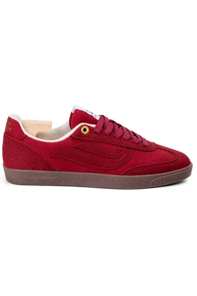 Genesis Genesis Damen vegan Sneaker G-Volley Einfarbig Rötlich