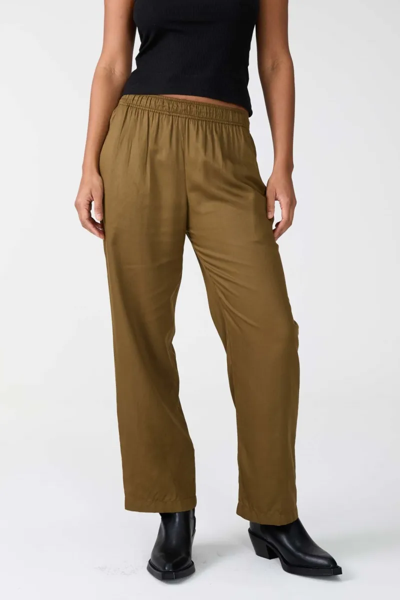 Yahmo Yahmo Damen vegan Hose Hilde Brown