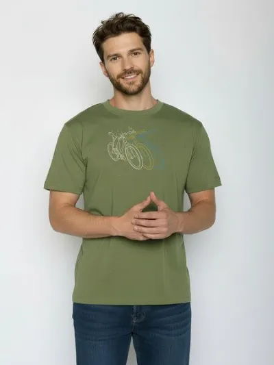 GreenBomb GREENBOMB Race Fusion - Lässiges Oversize-T-Shirt aus Bio-Baumwolle / hochwertiger Print / GOTS / Fair & Vegan