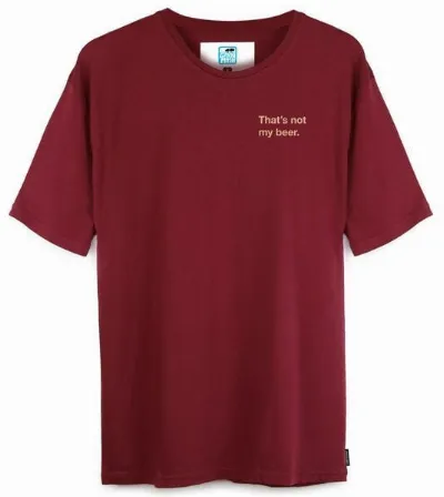 Gary Mash GARY MASH Shirt That's not my beer aus Biobaumwolle