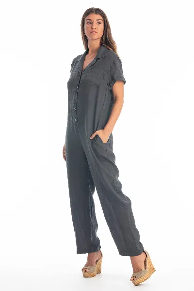 RAVENS VIEW IBIZA RAVENS VIEW IBIZA Damen vegan Jumpsuit Portofino Anthrazitgrau