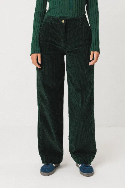 SKFK SKFK Damen vegan Hose Leartza Grün