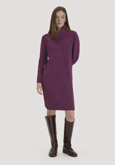 hessnatur hessnatur Damen Strickkleid Relaxed aus Bio-Baumwolle - rot