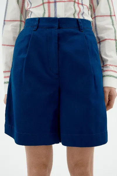 thinking mu Thinking MU Damen vegan Shorts Bermuda Pinzette Lia Blau