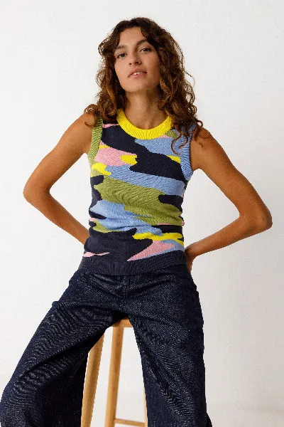 SKFK SKFK Damen vegan Top Baia Mehrfarbig