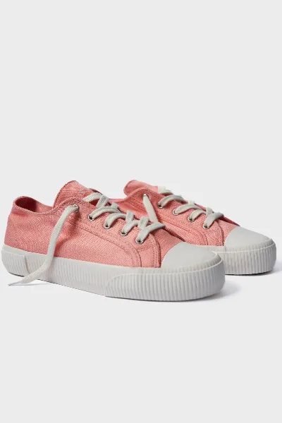 Bamburista Bamburista Damen vegan Niedrig Sneaker Damen Marienkäfer Flamingo Rose