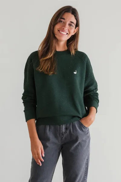 TWOTHIRDS TWOTHIRDS Damen vegan Sweatshirt Santa Monica Grün
