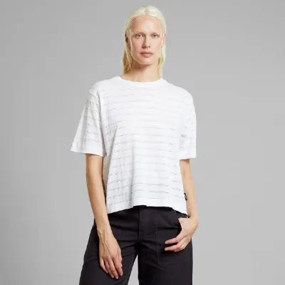 Dedicated DEDICATED T-Shirt Vadstena Lace - White