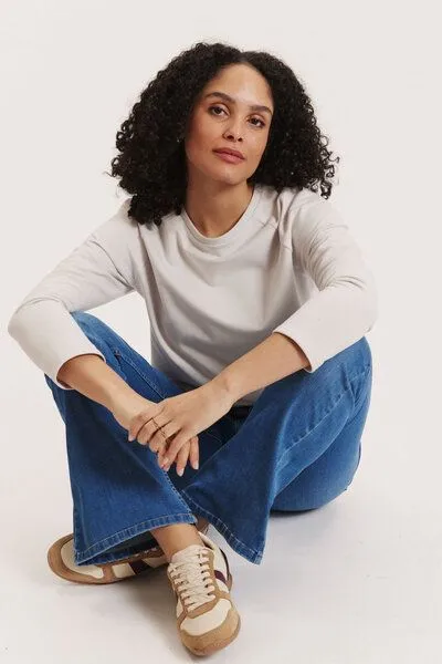 TRANQUILLO TRANQUILLO Sweater Harpaa aus GOTS-Bio-Baumwolle