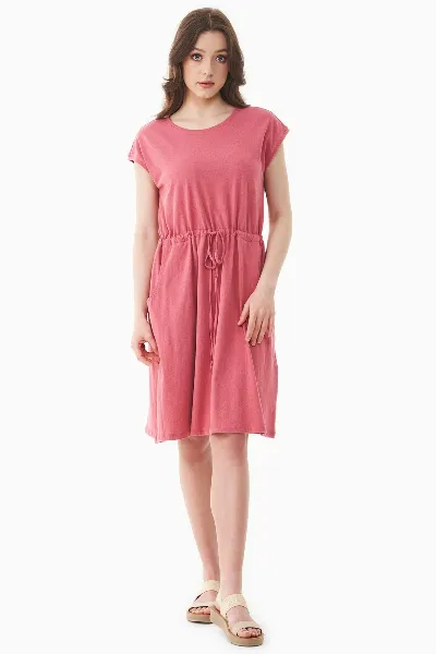 ORGANICATION ORGANICATION Damen vegan Jersey Kleid Wüstenrose
