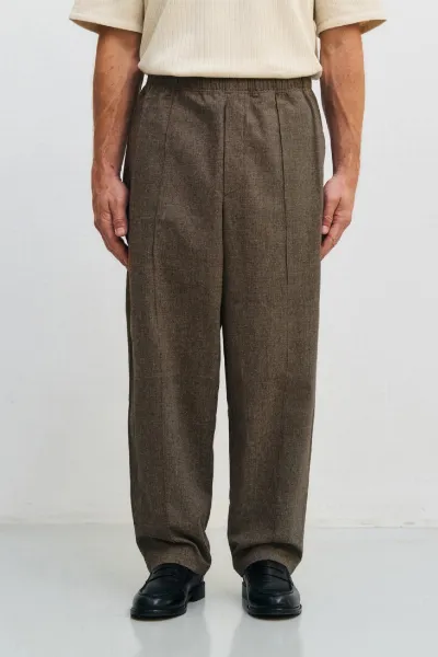 Rotholz Rotholz Herren vegan Hose Wide Pleated Canvas
